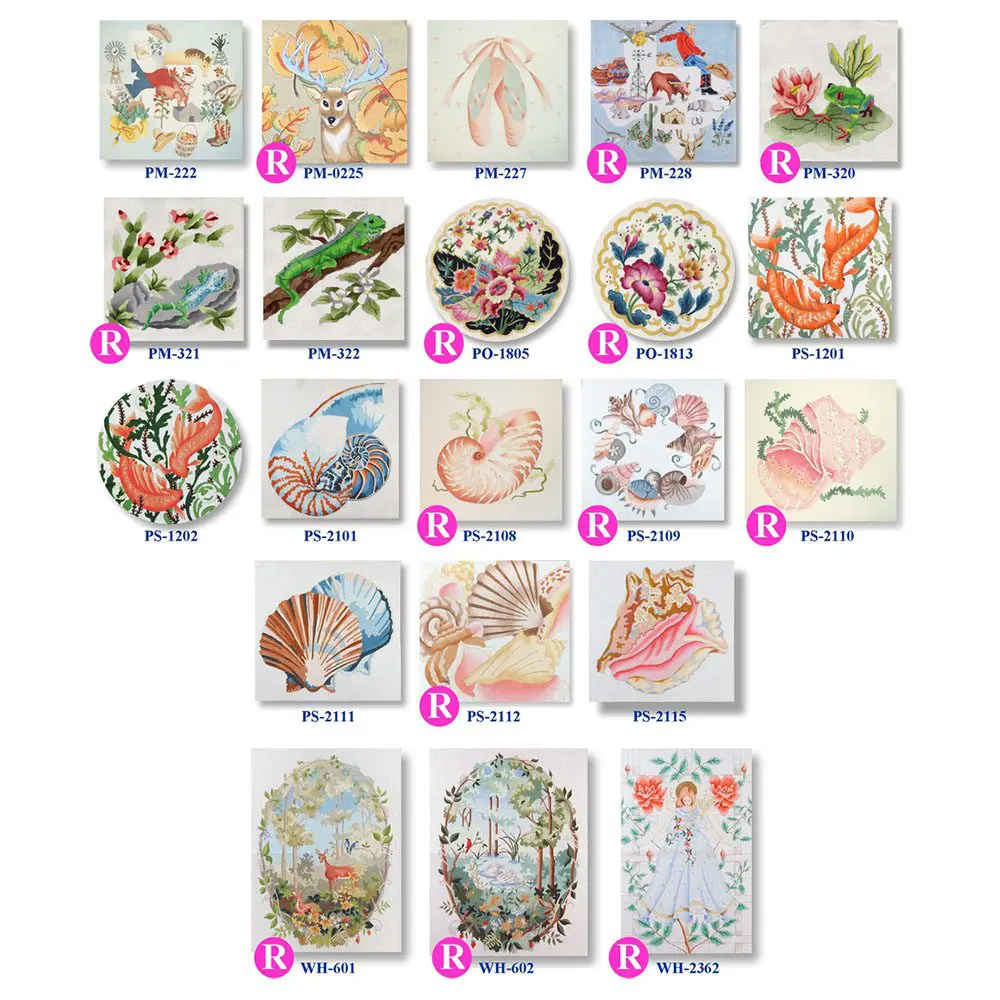 A picture of hand painted plates with different designs on them.