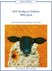 A needlepoint stitch guide featuring a sheep on its cover.