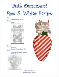 A red and white striped strawberry is sitting on top of the page.