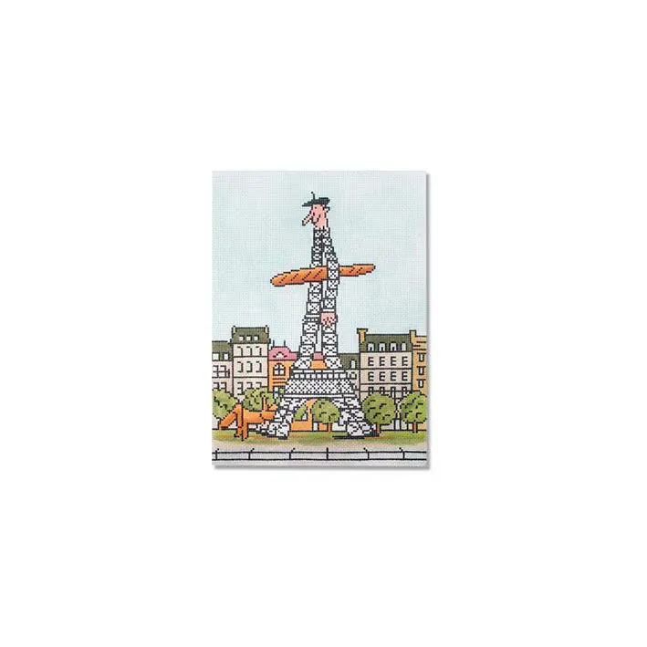 A drawing of the eiffel tower in paris.