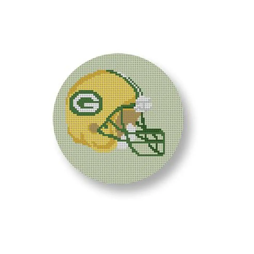 Cecilia Ohm Eriksen's Green Bay Packers cross stitch pattern.