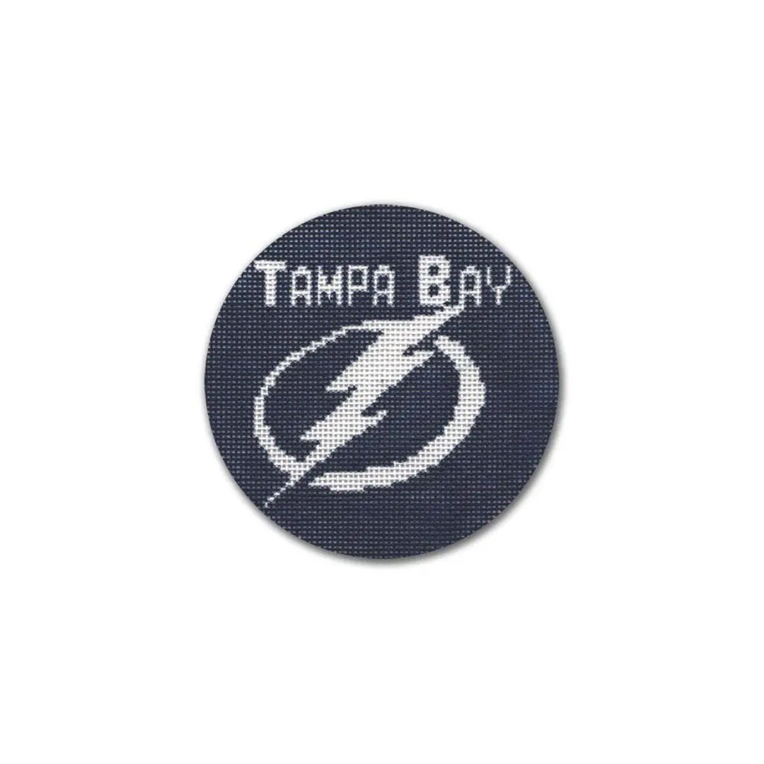 Tampa Bay Lightning cross stitch pattern designed by Cecilia Ohm Eriksen.