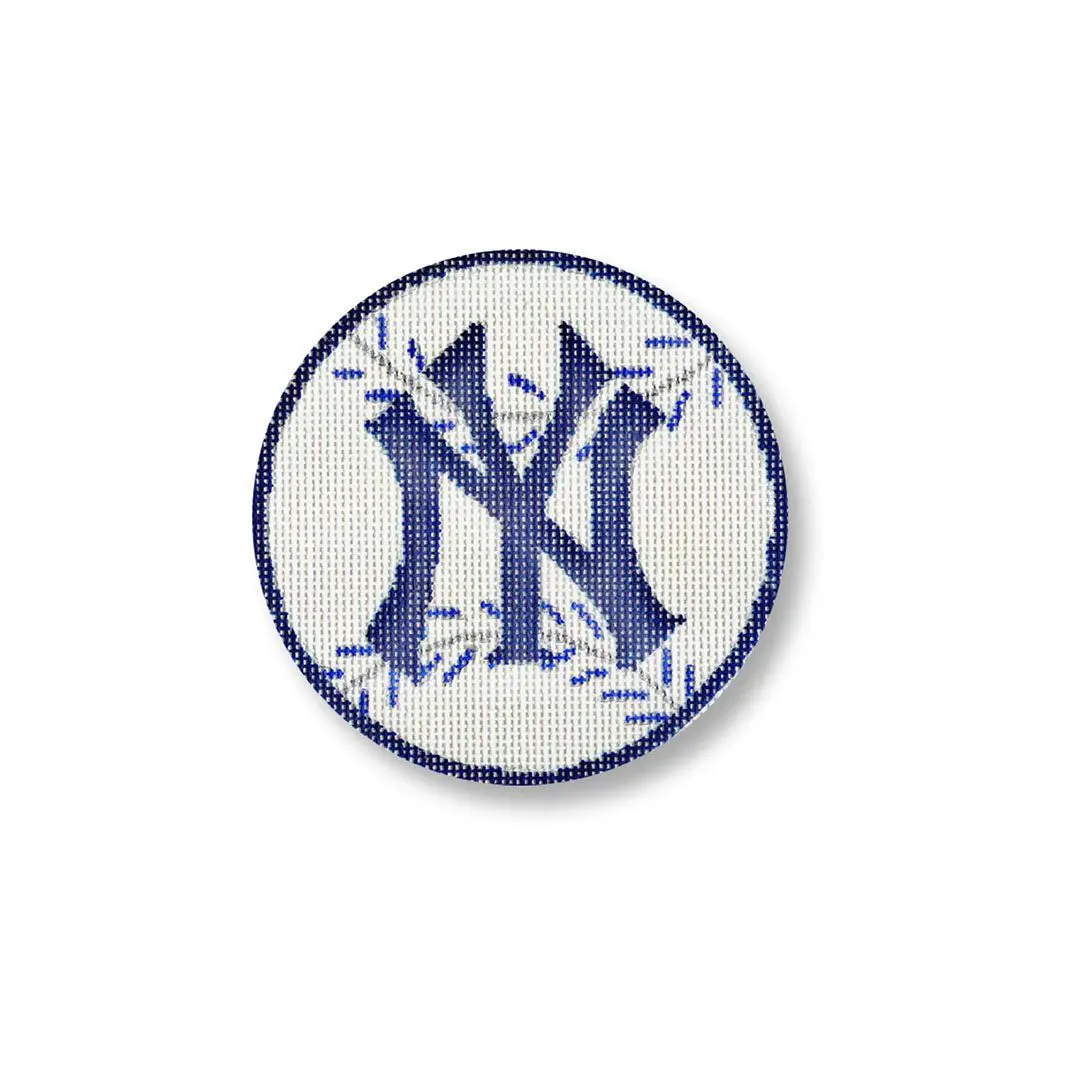 New York Yankees embroidery patch by Cecilia Ohm.