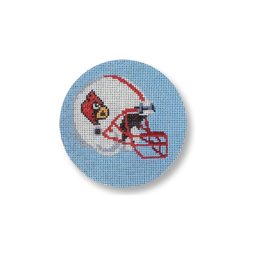Louisville Cardinals cross stitch kit designed by Cecilia Ohm Eriksen.