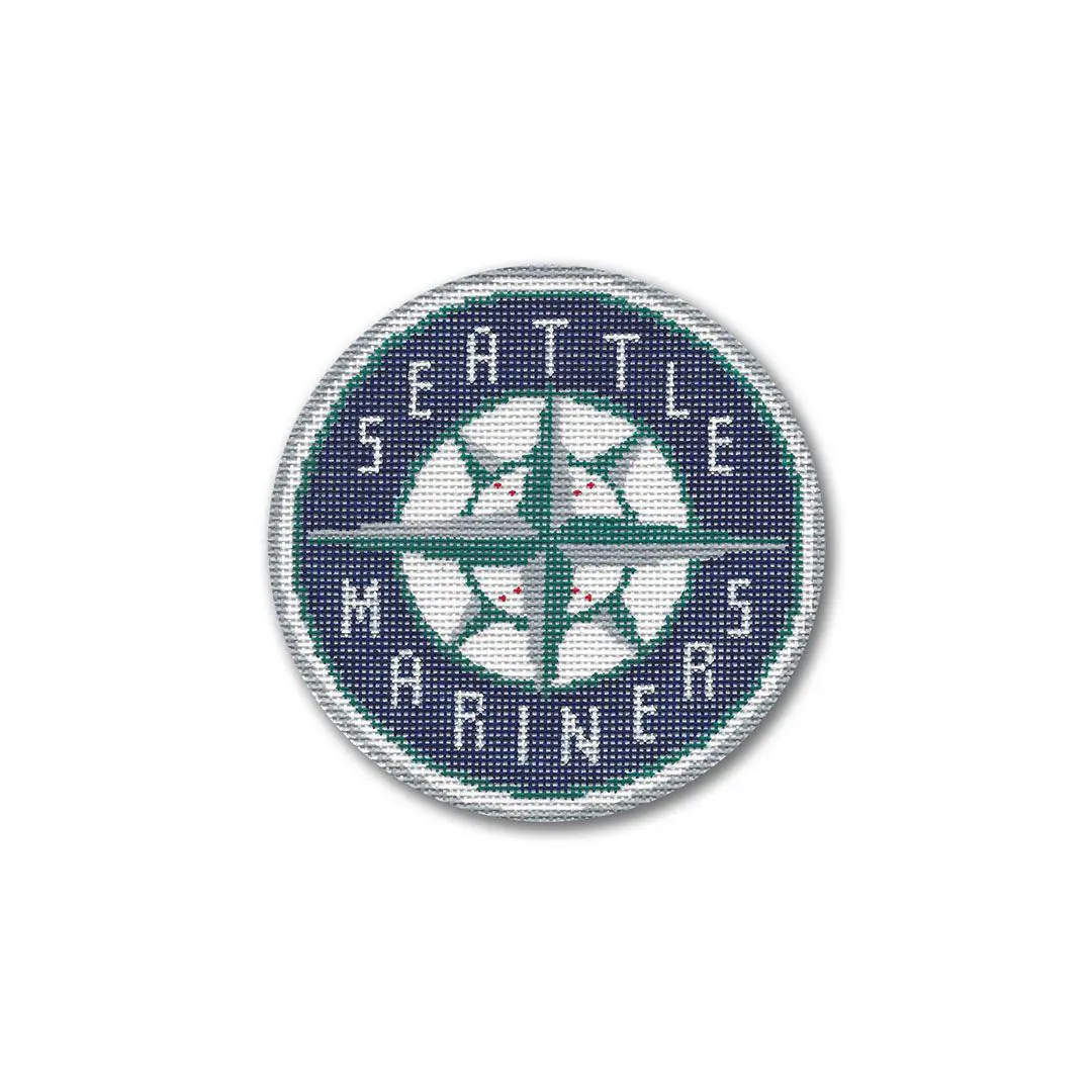 Seattle Mariners cross stitch pattern featuring Cecilia Ohm.