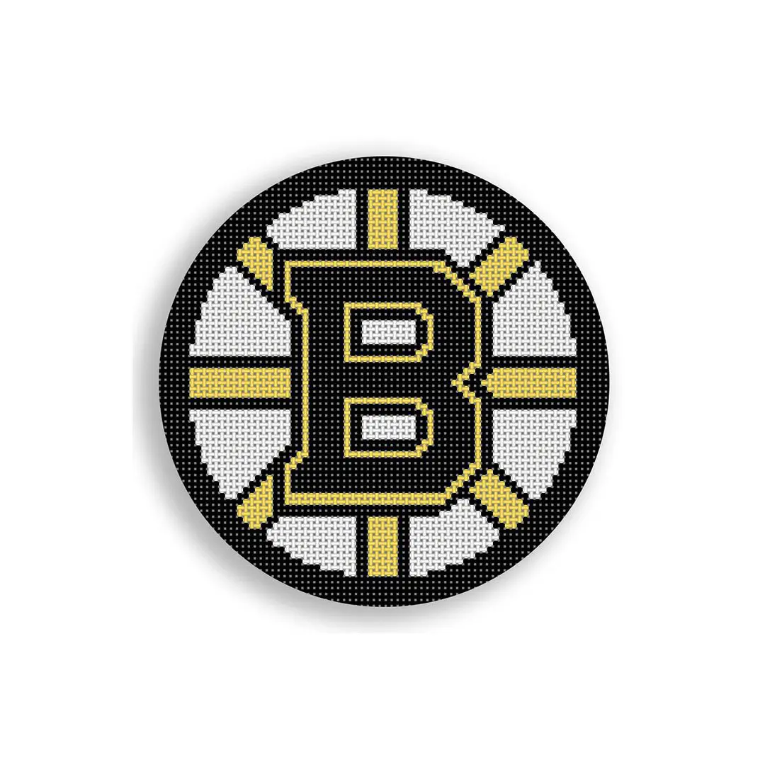 Cecilia Ohm Eriksen's Boston Bruins cross stitch pattern.