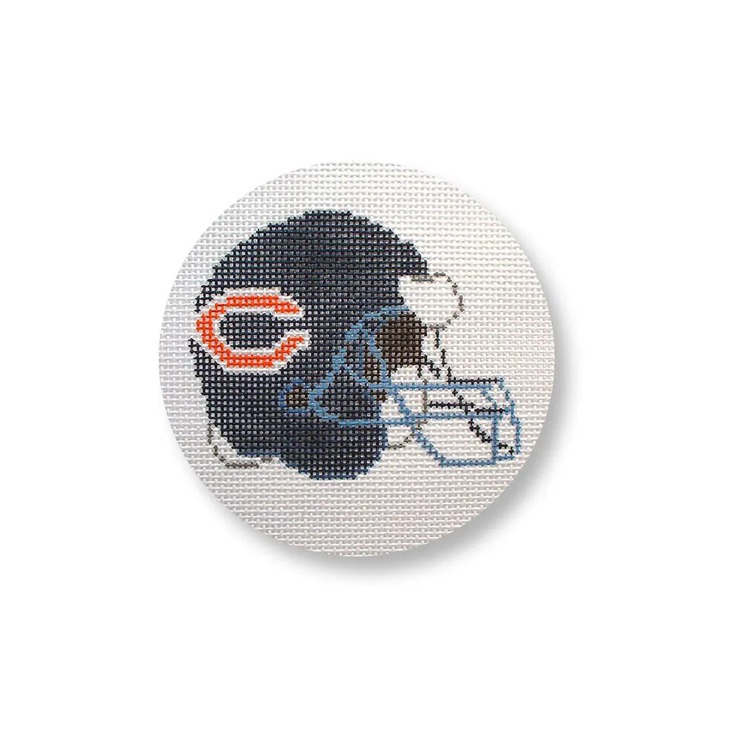 Chicago Bears cross stitch kit by Cecilia Ohm Eriksen.