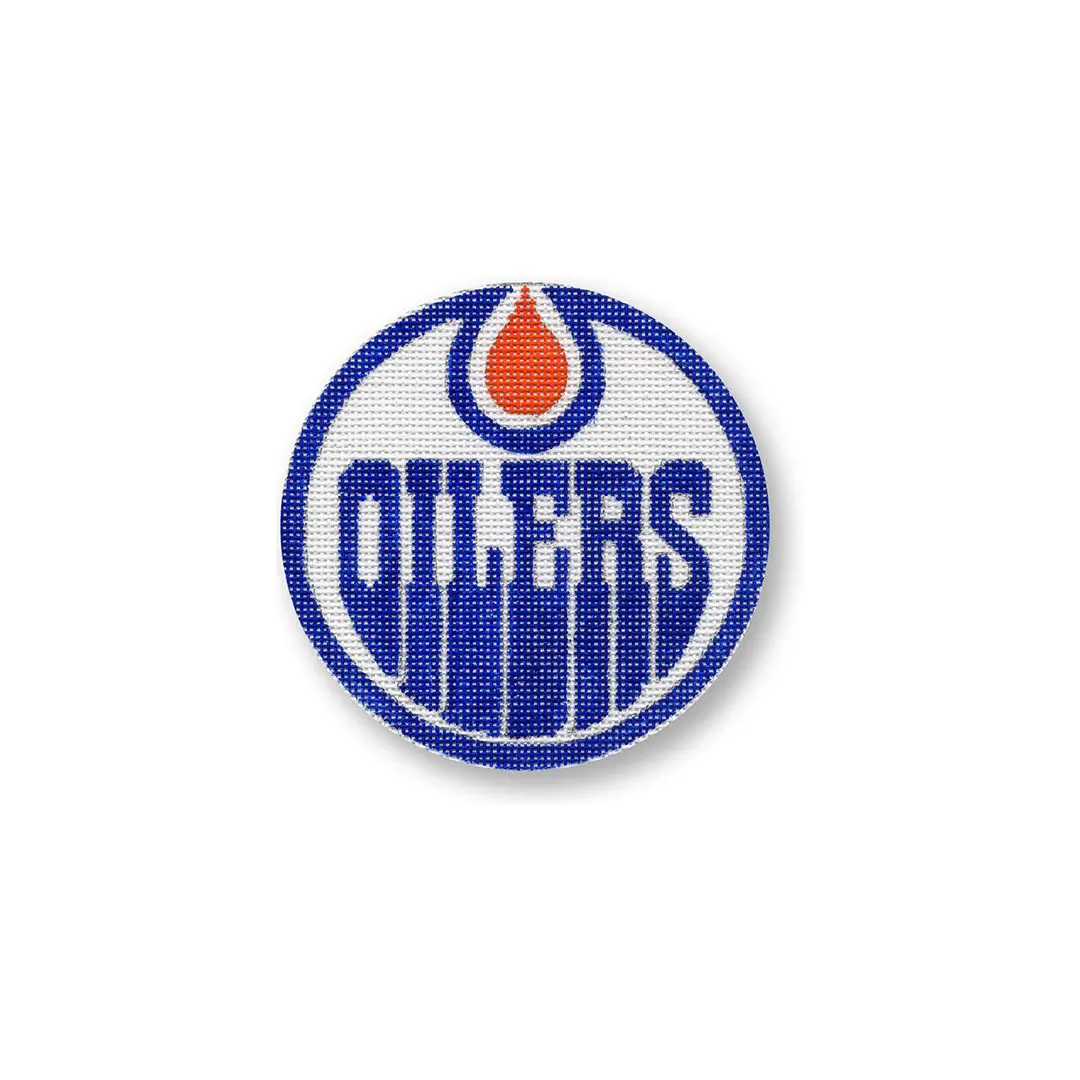 The Edmonton Oilers logo featuring Cecilia Ohm Eriksen on a white background.