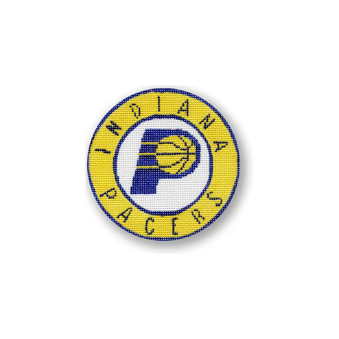 The Indiana Pacers logo featuring Cecilia Ohm Eriksen on a white background.