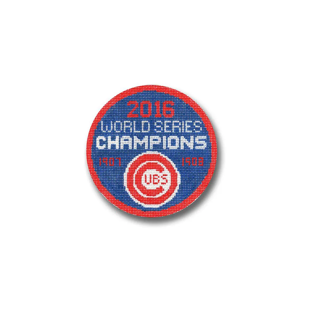 Chicago Cubs 2015 World Series champions patch featuring Cecilia Eriksen.