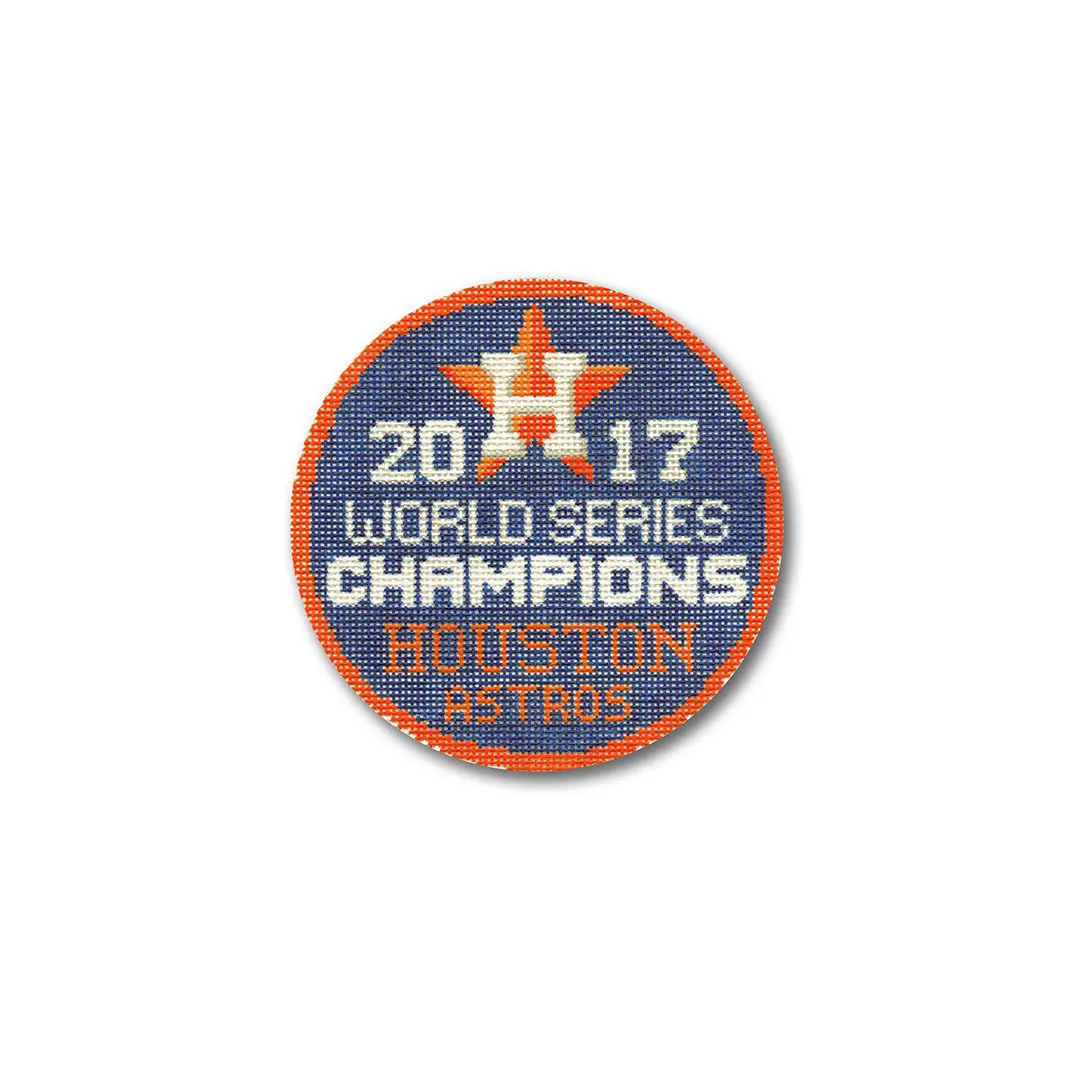 Houston Astros 2017 World Series Champions Patch featuring Cecilia Eriksen.