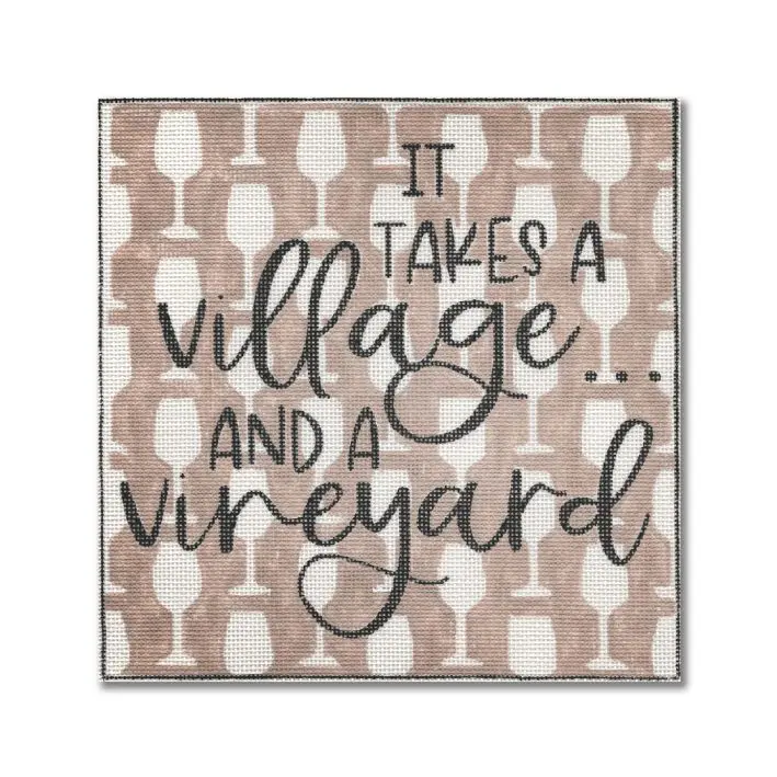 It takes a village and Cecilia Ohm vineyard wall art.