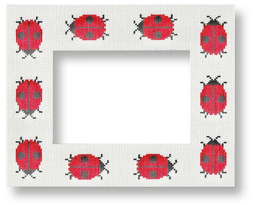 Cecilia Ohm Eriksen's Ladybug cross stitch frame kit.