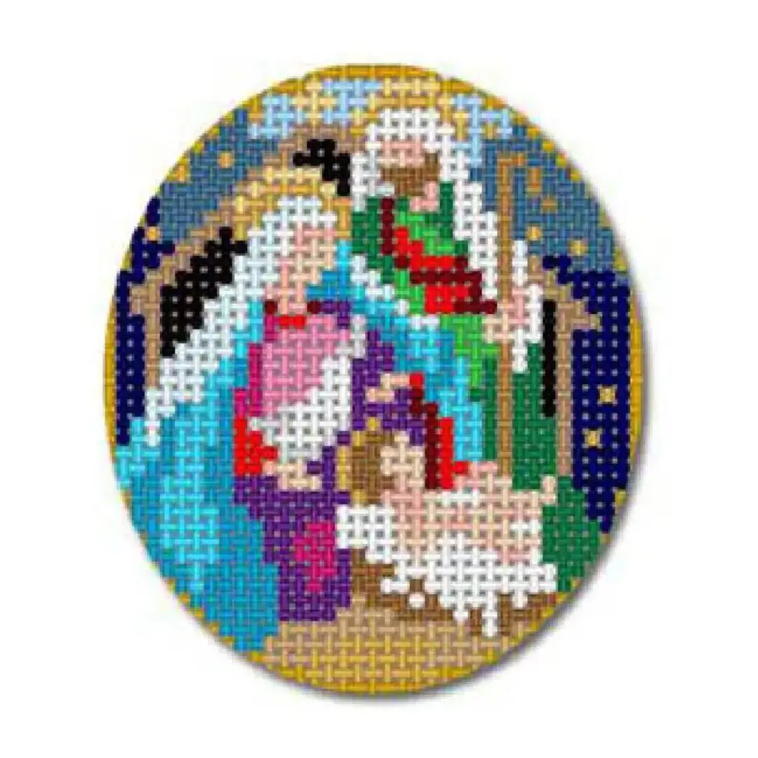The nativity cross stitch pattern by Cecilia Ohm Eriksen.