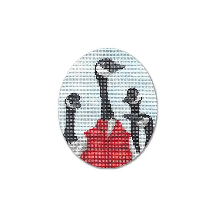 Canadian geese cross stitch kit.