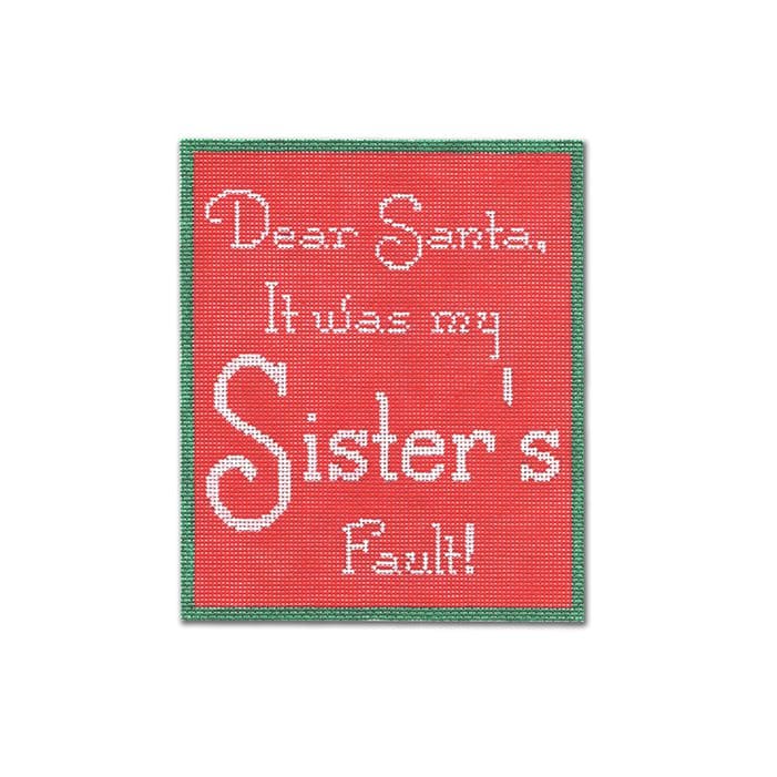 Dear Santa, it was my sister Cecilia's fault.