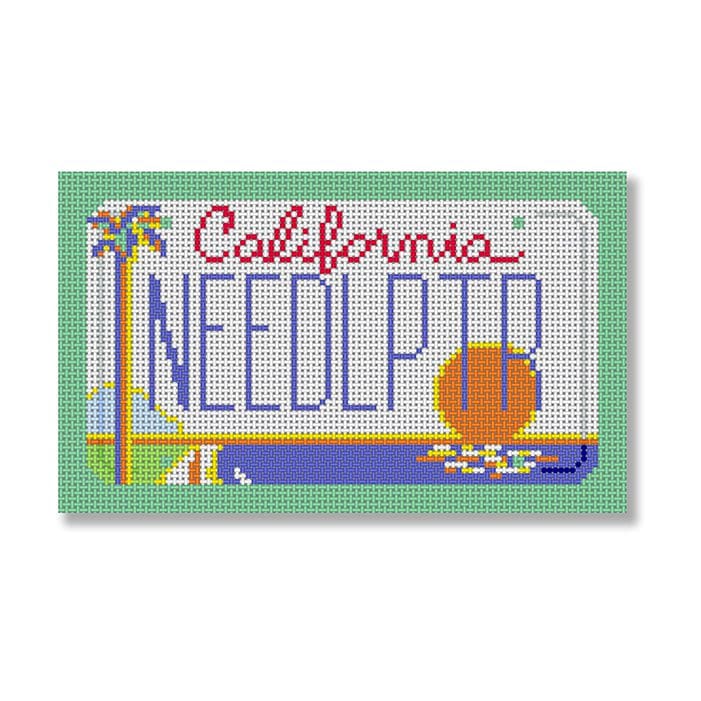 California needlepoint cross stitch pattern.