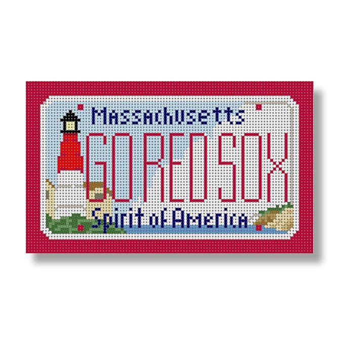 Massachusetts go red sox spirit of america cross stitch pattern by Cecilia