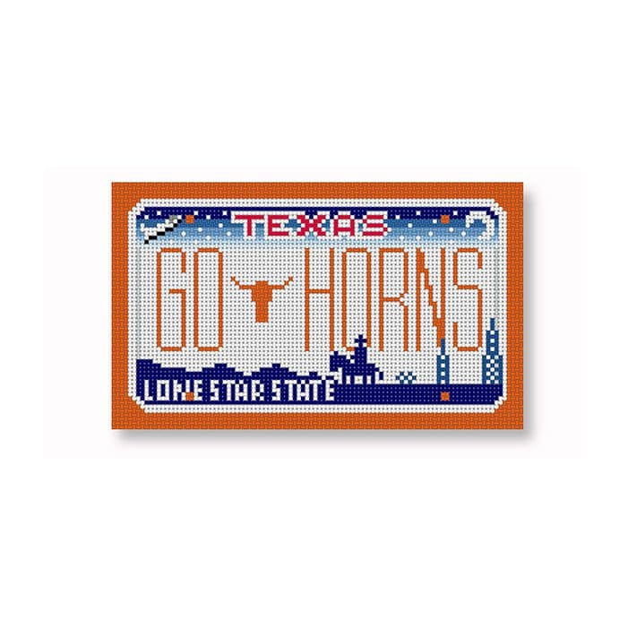 Texas longhorns go horns Eriksen license plate.