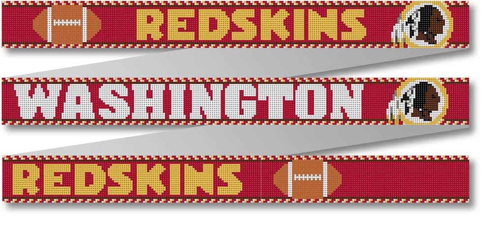 Cecilia Ohm Eriksen's Washington Redskins cross stitch pattern.