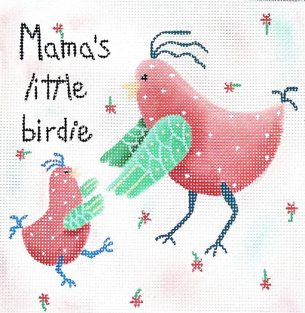 Mama's little bird cross stitch kit.