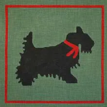 Scottish terrier cross stitch pattern.